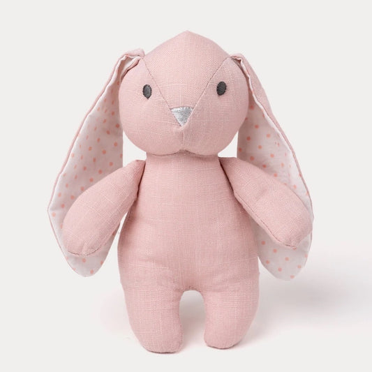 瑞典 Teddykompaniet Elina霧粉棉麻兔兔